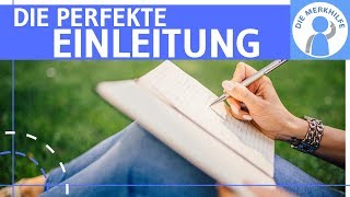 Interessante Einleitung  Einstieg verfassen  so gehts amp Satzbausteine  Texte schreiben amp Aufsatz [upl. by Steady]