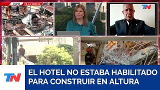 DERRUMBE EN GESELL I Confirmaron que el hotel que no tenía autorización para construir en altura [upl. by Anatollo]