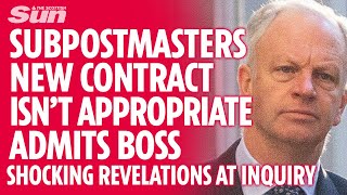 POST OFFICE SCANDAL Boss admits NEW Subpostmasters contract is NOT appropriate [upl. by Subocaj]