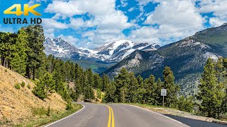 Rocky Mountain National Park 4K  Estes Park to Grand Lake  Trail Ridge Road Complete Scenic Drive [upl. by Jon179]