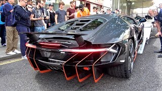 25Million Lamborghini Centenario CAUSES CHAOS in London [upl. by Arednaxela450]