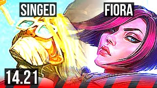 SINGED vs FIORA TOP  Rank 7 Singed 2000 games  EUW Master  1421 [upl. by Blank]