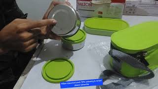 Milton Softline executive lunch box unboxing amp review I Milton executive tiffin I Milton tiffin box [upl. by Ide]