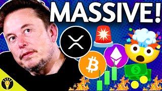 🚨HUGE NEWS ELON MUSK TALKS XRP amp CRYPTO amp BITCOIN BULLISH CLOSE [upl. by Elsbeth606]