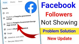 Facebook Followers Not Showing Problem 2024  How to Fix Facebook Followers Not Showing Problem [upl. by Remus561]