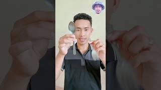 Tutorial Linking Spoon and Fork Magic Trick 🤣🤫 challenge trending ytshorts shortsfeed shorts [upl. by Hgielrac]