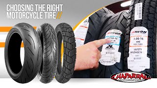 Motorcycle Tires 101 – Choosing the Right Motorcycle Tire [upl. by Hsara]