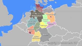 Deutschland im Überblick  16 Bundesländer [upl. by Ulita]