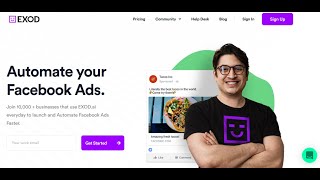 AI optimized Facebook ad campaigns using saas Exodai review amp walkthrough Automation for Business [upl. by Affer]