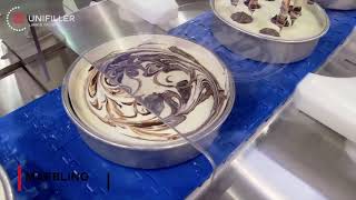 Unifiller Cheesecake Production Line [upl. by Jonina369]