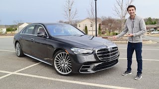 NEW 2022 Mercedes Benz S580 4Matic Point of View Walkaround Start Up Test Drive and Review [upl. by Analram]