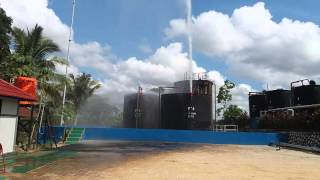 Oil Storage Tank Fire Protection Simulation  part 1 [upl. by Varrian914]