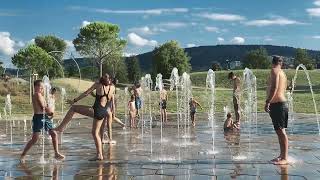 Koper Slovenia fountain fun Sep 2024 [upl. by Nnaarat]