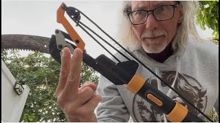 How to restring a Fiskars Tree Trimming Poll saw [upl. by Drofkcor]