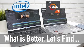 Intel Core i7 Laptop vs AMD Ryzen 7 Laptops Real World Test [upl. by Smiga]