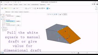 Creo How To USe DRAFT TOOL  CREO Basics by Tz [upl. by Amadis]