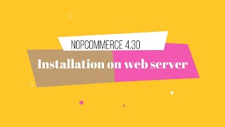 Install nopcommerce  Nopcommerce 430 [upl. by Sidoma]