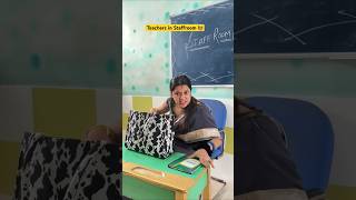 School teachers in Staffroom 👩‍🏫 shorts ytshorts sejalgabashorts teacherlife school [upl. by Nosirrah]