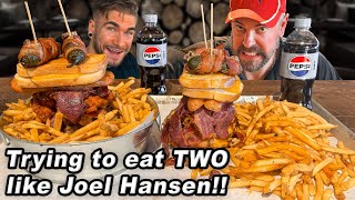 Eating TWO Smoak BBQ “Bucket” Burger Challenges in Rochester Minnesota [upl. by Neeloj144]