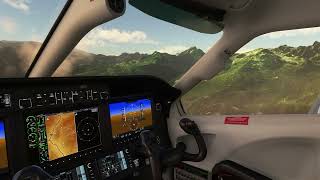 MSFS Courchevel LFLJ  Landing Challenge  TBM 930  Badge A [upl. by Anyar]