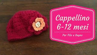 Tutorial  Cappellino 612 mesi [upl. by Aicul]