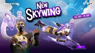 NEW FLYING SKYWING FREE FIRE 🔥 FREE FIRE NEW UPCOMING EVENT  FREE FIRE EVENT [upl. by Mayman]