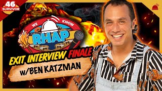 Survivor 46 Finale Interview with Ben Katzman [upl. by Holbrooke]