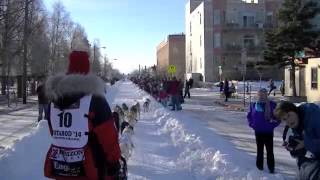 Aliy Zirkle Iditarod Ceremonial Start [upl. by Natsirhc]