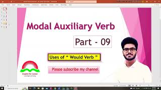 Spoken English Class Use of Modal Auxiliary verbs part03 [upl. by Hofmann]