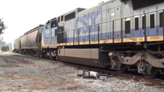 CSX Q45216 goes into emergency Railfanning 111611 Part 2 [upl. by Morgen]