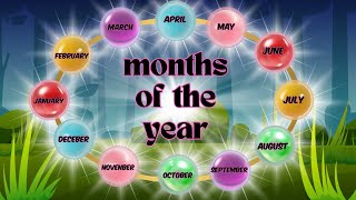 Months of the years  Sing Along Through the Months of the Year  Fun Learning for Kids  Kiddy Cave [upl. by Tiffanle]