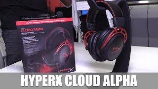 HyperX Cloud Alpha Gaming Headset gamescom2017 [upl. by Nylavad]