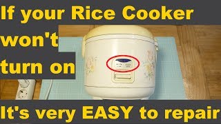 How to repair rice cooker not turning on  Its pretty easy [upl. by Shiekh]