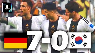 GERMANY VS SOUTH KOREA  70  eFootball 24 [upl. by Ailime]