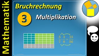 Bruchrechnung 3  Multiplikation  Rueff [upl. by Aneba]