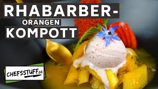 Rhabarber richtig schälen  Rhabarberkompott zubereiten [upl. by Abroms]