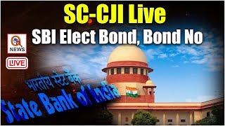 SUPREME COURT LIVE State Bank of India Bond No CJI Chandrachud lawchakra sbiban electoralbonds [upl. by Etteinotna]