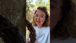 How to Clean Up a Grapevine Wreath for Wreath Making  DIY Wreath  How to Prep a Grapevine Base 🌿 [upl. by Emirej]