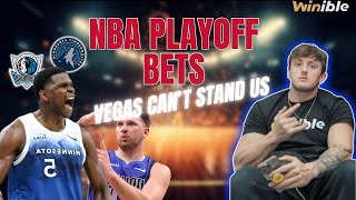 NBA IS RIGGED UNDEFEATED RUN WOLVES VS MAVERICKS GAME 3 PREDICTIONS AND PLAYER PROP PICKS [upl. by Roobbie]