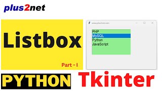 Tkinter Listbox widget to show options for user selection [upl. by Euqinim]