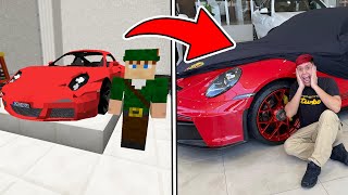 CONSEGUI MEU CARRO NOVO DO MINECRAFT NA VIDA REAL [upl. by Platas67]