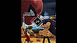 Game Sonic Vs Insomniac SpiderMan  sonicthehedgehog spiderman whoisstrongest shorts [upl. by Yate]