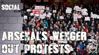 Arsenal fans Wenger Out Protests  Social Club with Arsenal Fan TV [upl. by Arodaeht957]