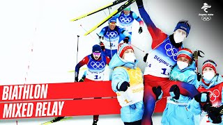 Biathlon  Full Replay  Mixed Relay  Beijing2022 [upl. by Jaunita]