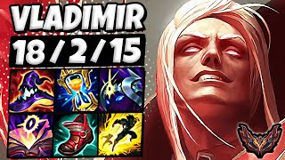 Vladimir vs Akali  MID  Lol Korea Grandmaster Patch 1418 ✅ [upl. by Malissia]