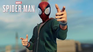 SpiderMan PC  Ultimate SpiderMan Masked Peter Parker Suit MOD Free Roam Gameplay [upl. by Alema]