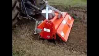 MURATORI Reverse Rotation Tiller MZ2X working on compact soil [upl. by Hull57]