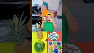 Minecraft cake vs ketchup ice cream challenge🍨 funny by Ethan Funny Family [upl. by Lytsirhc]