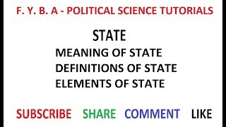 The State  Meaning Definition amp Elements [upl. by Asehr]