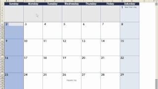 How to make a calendar in Excel [upl. by Adiuqal966]